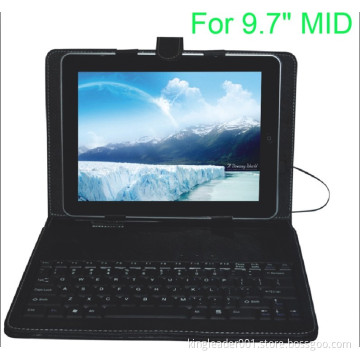 Keyboard Leather Case for 9.7" Tablet PC- (KL-PK003)